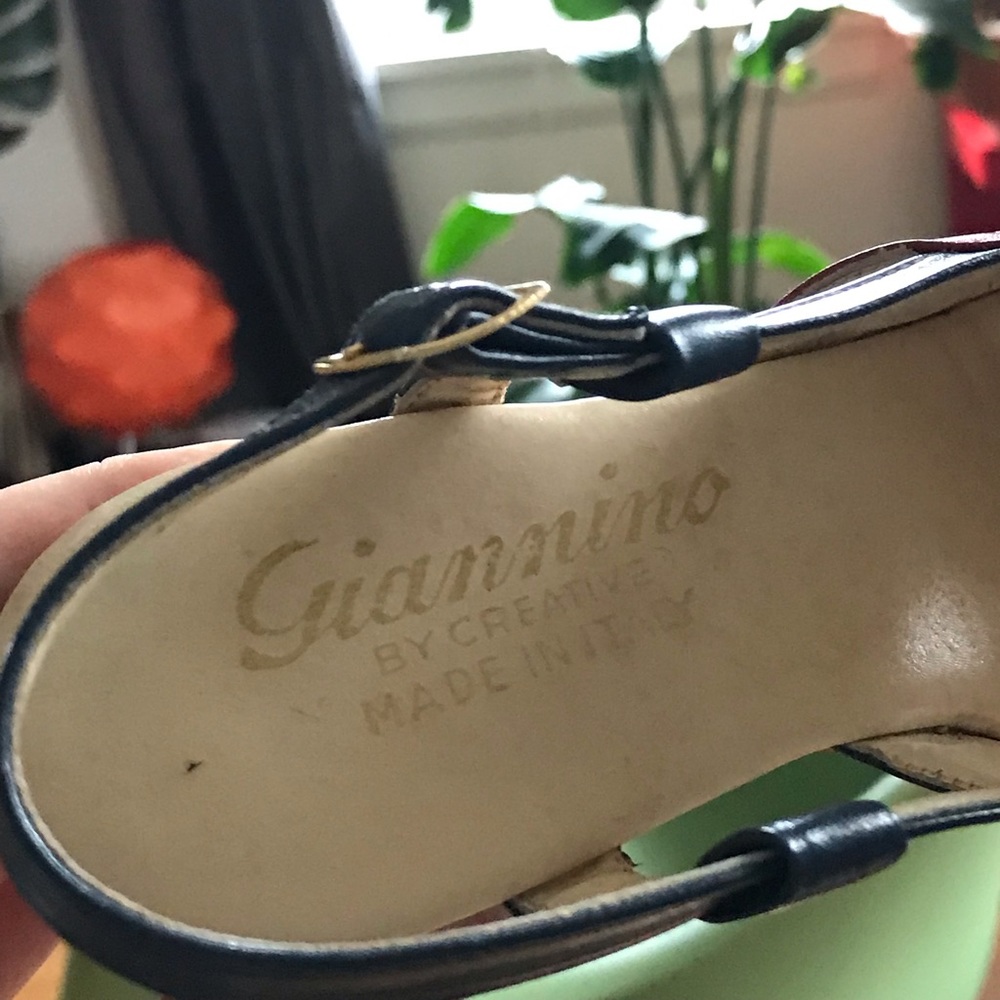 Vintage 60s mod Italian platform wedges 5/5.5 - Picture 4 of 5
